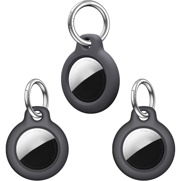 3-pack skyddande fodral för Airtags, reptåligt fodral, bärbar Bluetooth-tracker, lokaliseringsfodral för Airtag, tillbehörshållare, GPS-sändare för