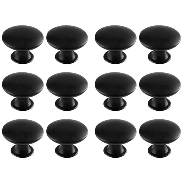 Cabinet Handles Drawer Handles Knobs with Screws 12-pack Black Black 142