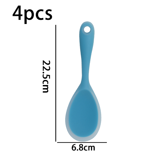 Silikonspatel för ris, non-stick, värmebeständig, kök