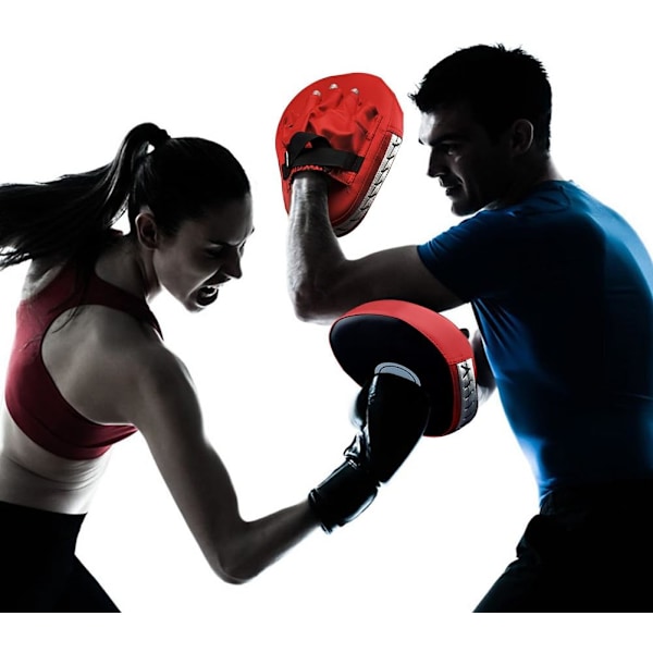 U hand pads plate pads förböjda träningsplattor slagplattor coaching pads 1 par kickboxning boxningsplattor