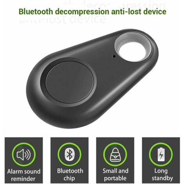 3 stk. - Trådløs Bluetooth 4.0 nøglefinder, smart anti-tabt nøglealarm sensor tracker GPS integration genstandslokalisator til børns telefon, bil, pung, bagage, kæledyr