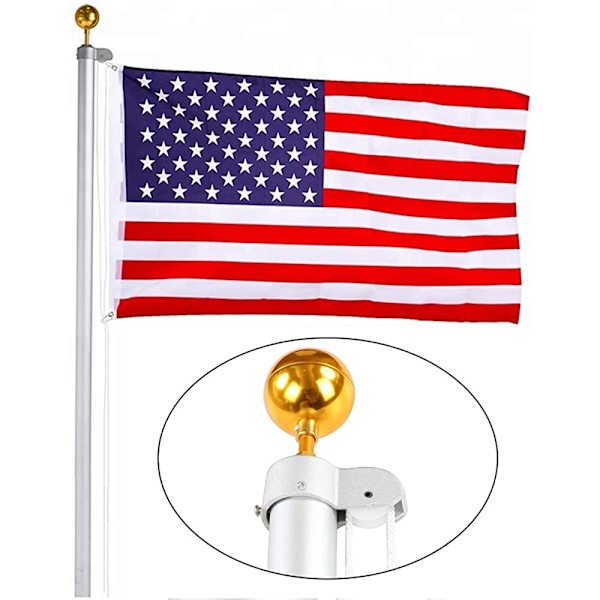 Støbt aluminium flagkap Flagstang kappehoved Flagstang tilbehør