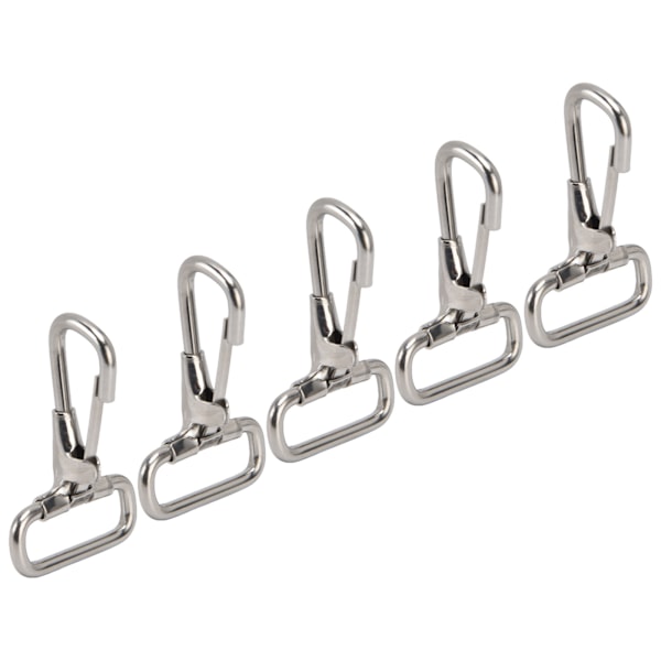 5 stk. Snap Hooks 304 Rustfrit Stål Metal Clips til Nøglering Forbindelse Hundeline Halsbånd 29mm
