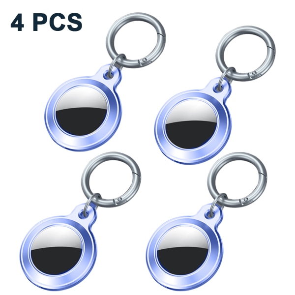 Læderetui til Apple Air Tag Tracker, 4-pak AirTags-etui