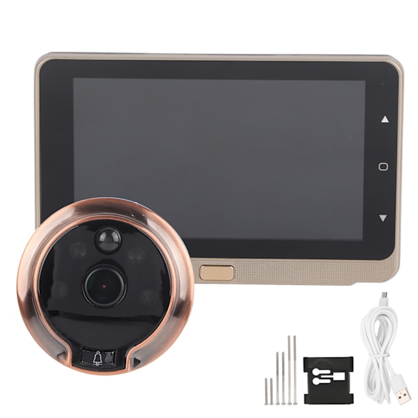 5 tum Dörrklocka Kamera 720P 1MP Smart Nattseende 2 Vägs Intercom Rörelsedetektering 160° Vidvinkel