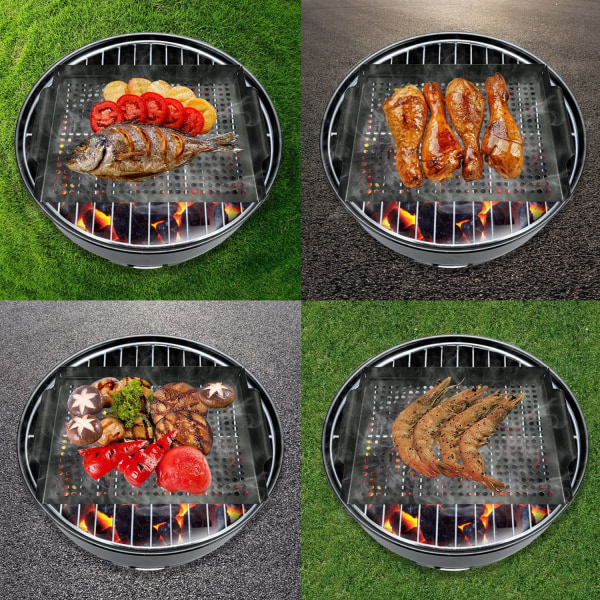 MEHE Grillkurv, Non-stick Grill Topper 14,6\"x11,4 Tykkelse