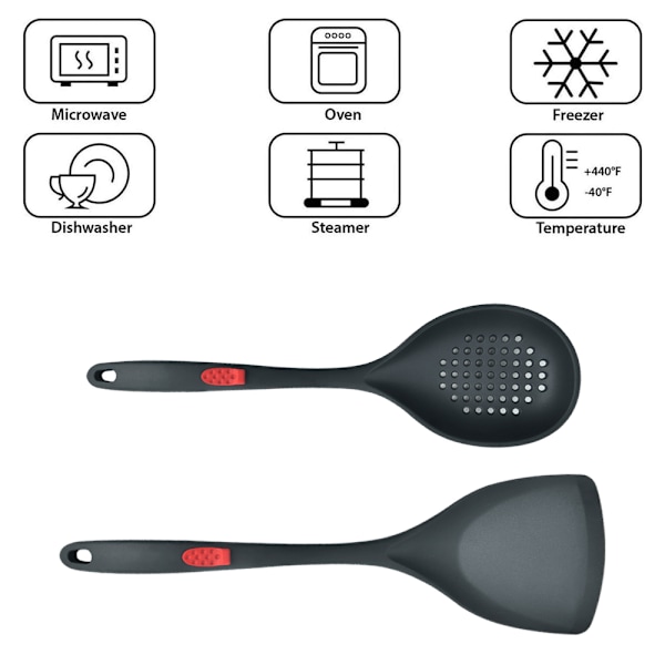 Hushållsspatel i silikon, non-stick, speciell grytspatel