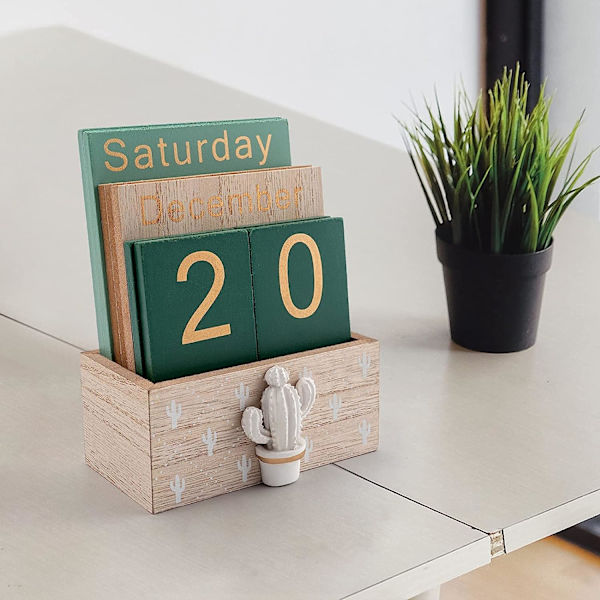 Evighetskalender, Träkalender för Hemmakontorsskrivbord