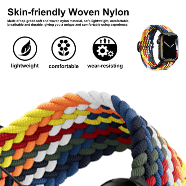 Rem til Apple iWatch 1234567 justerbar nylon