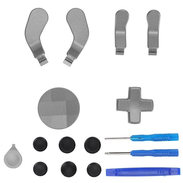 Tillbehör för Xbox One Elite Series 2 Kontroller Metall Spakar Ersättningsdelar Kit Joysticks Paddlar Kit Silver