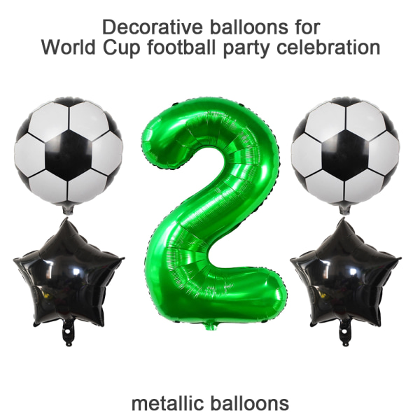 Gigantisk ballongnummer, ballonger til bursdager, fotballdekorasjoner