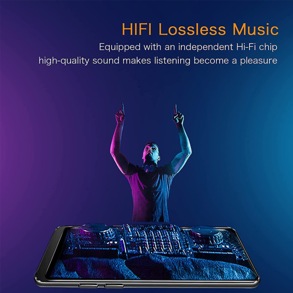 MP3-soitin Bluetoothilla, kosketusnäytöllinen MP3-soitin kaiuttimella,