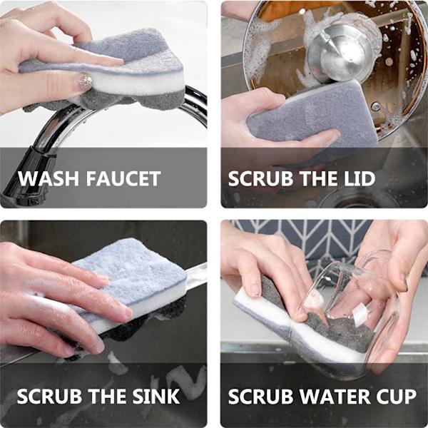 Nagelbuffer Mini Block Kit, Aluminiumoxid Sandpapper för Oöverträffad Hållbarhet, Våttorrt Sandpapper för Mångsidiga Rengöringsuppgifter (3 Färger, 10 st)