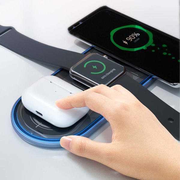 Telefonoplader Kompatibel Opladningsstativ ， 15W Ambient Light