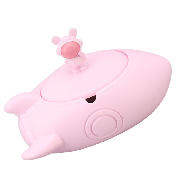 Pink Flyvemaskine Askebæger 2 Slots Resin Dekorativ Askebakke Hjem Dekoration Ornament med låg til Kontor