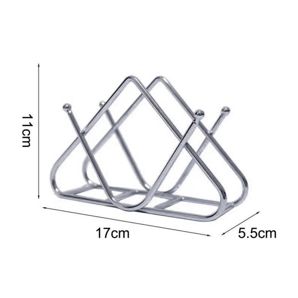 Smijern Vertikal Serviettholder, Plattert Metall V-formet