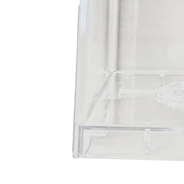 Genomskinlig sparbössa i form av en byggsten, rektangulär transparent sparbössa för barn, pojkar, flickor, vit, 8,9 x 8,9 x 9,2 cm / 3,5 x 3,5 x 3,6 tum