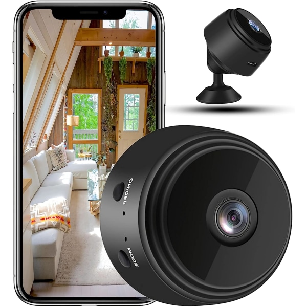Mini 1080P sikkerhetskamera med lyd og video, sikkerhet