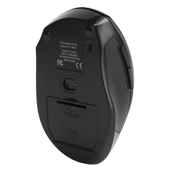 Trådlös mus 2.4Ghz Kontor/Gaming Ergonomisk möss Notebook Datortillbehör Svart