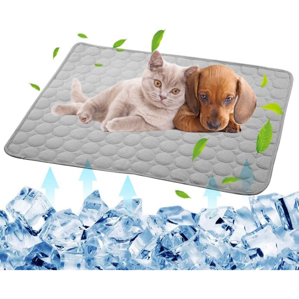 Självkylningsmatta för hund Tvättbar för husdjur sommarkyldynor Cooling Bl