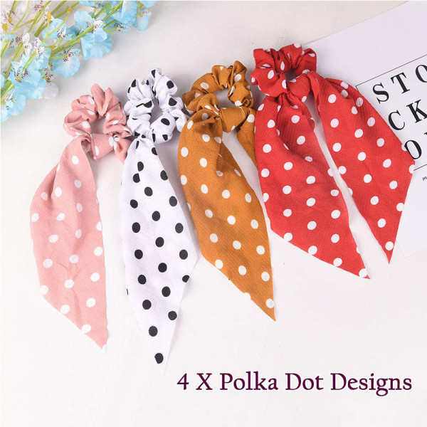 Hius Scrunchies Scrunchie-siteet 2 in 1 Vintage-asusteet
