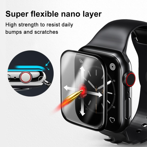 2 stk. Apple Smart Watch 4/5. generations hærdet film
