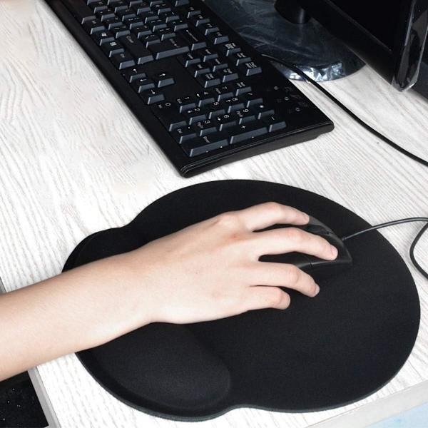Musemåtte med gel håndledsstøtte ergonomisk memory skum til bærbar eller stationær computer [2 stk.]