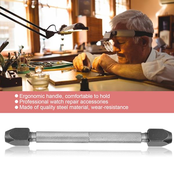 Hög precision stål stift skruvstäd vrid borr handborr klocka reparation verktyg tillbehör