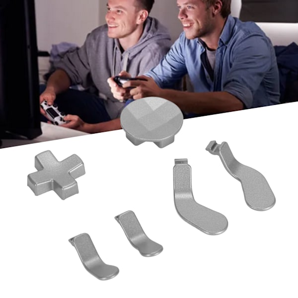 Tillbehör för Xbox One Elite Series 2 Kontroller Metall Spakar Ersättningsdelar Kit Joysticks Paddlar Kit Silver