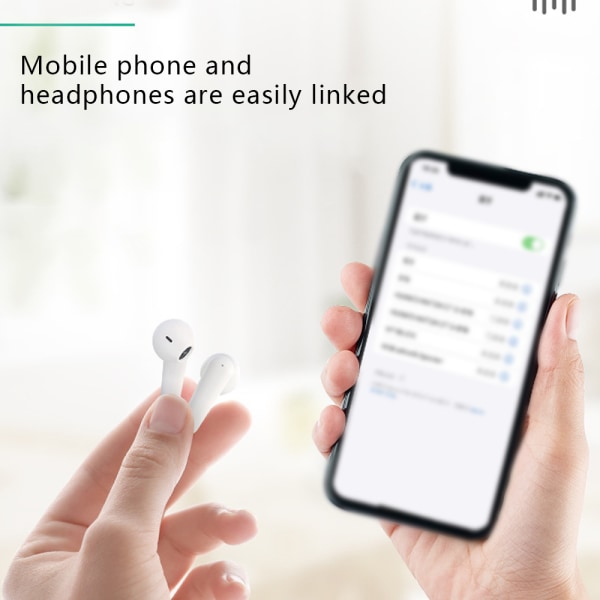 Bluetooth-hörlurar Trådlösa Hörlurar 5.2 In-Ear-hörlurar ,