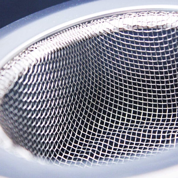 2 stk rustfritt stål avløpsfilter, 7,5 cm hårsil dusj