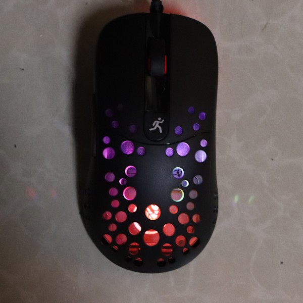 HXSJ Gamingmus Trådbunden Sex Nivåer Justerbar Exakt Kontroll 8000DPI RGB Möss för Windows PC-spelare