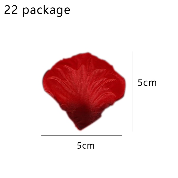 20 poser Ikke-vevd roseblad Simulerte roseblader