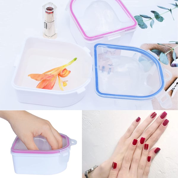 2 Pack Soak off Bowl Nail Soaking Bowl Acrylic Dip Nail Gel