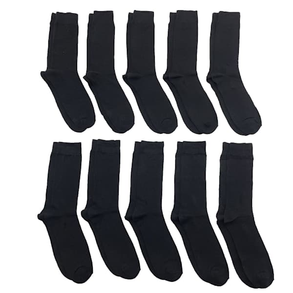 Bambusstrømper 10 par (Sort) Sort 39-42 39-42