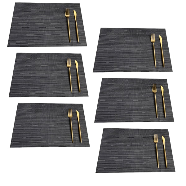 Rektangulära placemats för köksbord och matsal