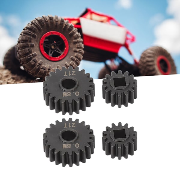 Stålportalaxelväxel 14T 21T för Capra för SCX10 III 1/10 RC Crawler Uppgraderingar Delar Tillbehör