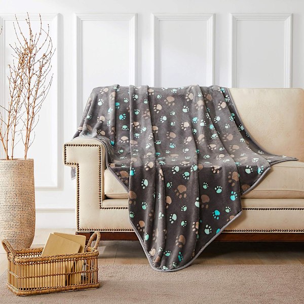 Supersoft, varm och mjuk filt för husdjur, hundfilt, kattfilt, fleecefilt/djursovblanket, filt för hundsäng, soffa och soffa