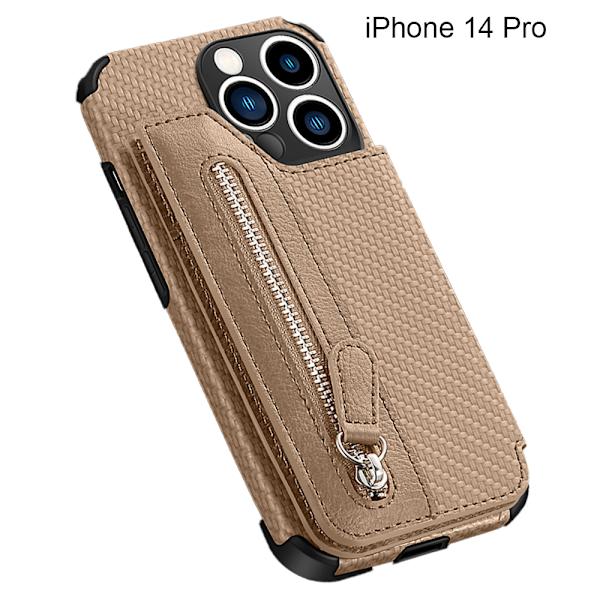 Korthållare Cover Flip Mobiltelefon Clip PU-kortplatser