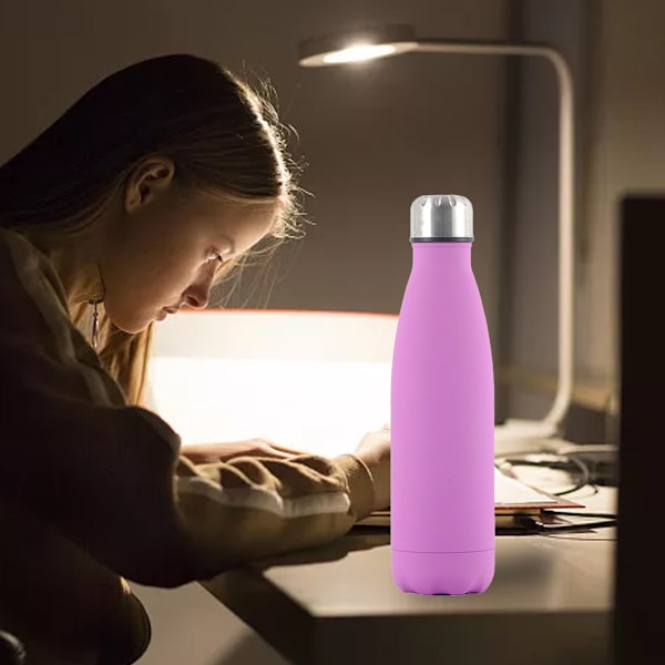 Rustfrit sportsvandflaske i rustfrit stål, 500 ml rustfrit stålkrus, egnet til arbejde og skole.