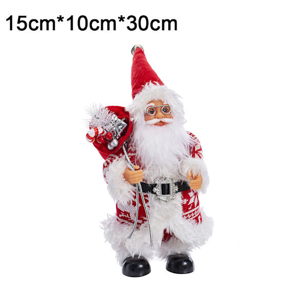 Seisova keinuva joulupukki nukke pehmolelu joululahja deco