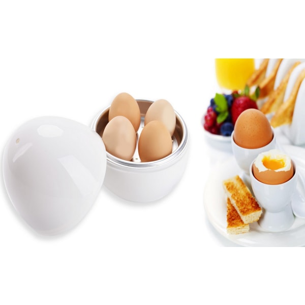 Coxeer Microwave Egg Cooker, Microwave Rapid 4 Eggs Boiler for