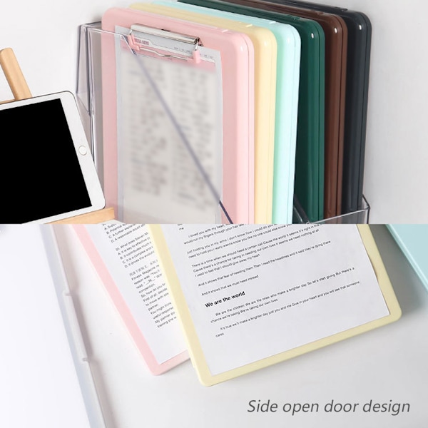 Brev A4 papper plast förvaringslåda, dokument skyddsomslag,
