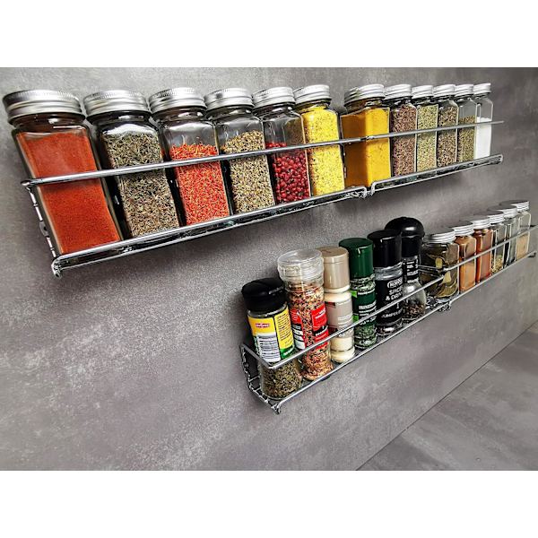 Deco haus Gewürzregale aus Metall - 2er Set - Für Gewürze,