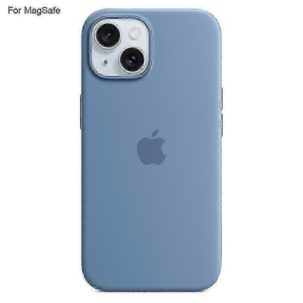 iPhone 15 Case Compatible with MagSafe Liquid Silicone Slim Phone Back Cover with Induction Popover Multicolor Multicolor Style D