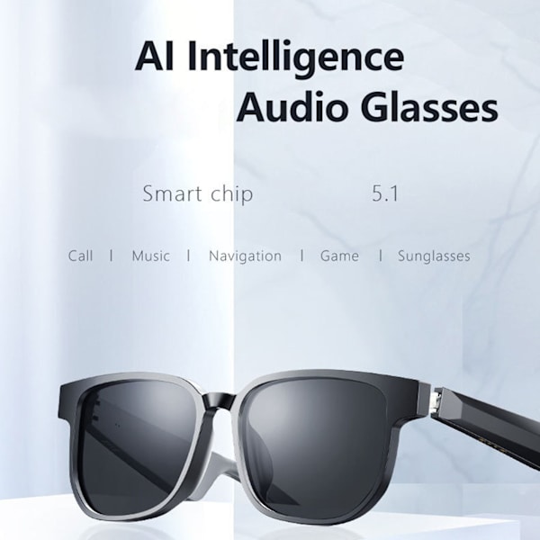 Bluetooth-glasögon för att lyssna på musik, röstsamtal, navigering och UV-skydd - Smarta solglasögon för bilkörning