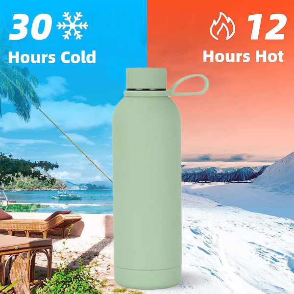 1 kpl auton kannettava termosmuki 500ml ruostumaton teräs pienisuinen pullo ulkoilulajit
