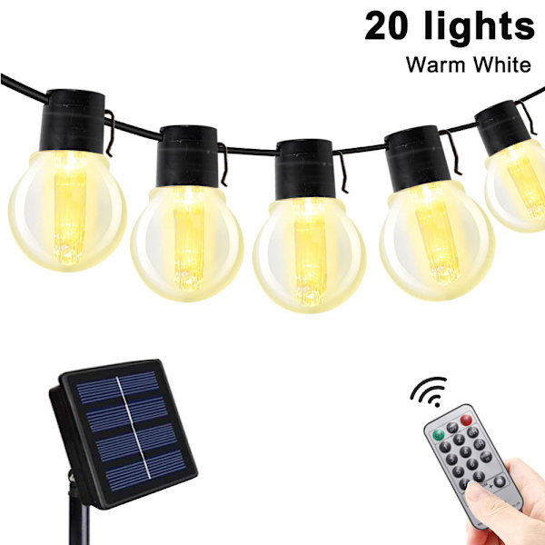 Solar String Lights Outdoor Patio Lights Solar Powered Waterproof