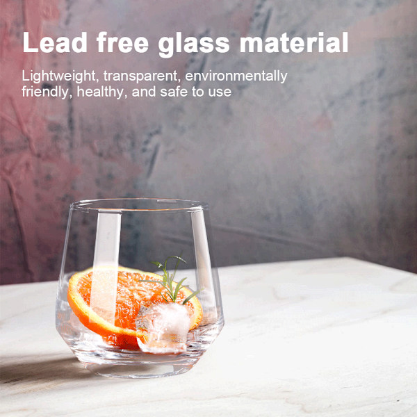 2 glas glas, husholdningssaftkopper, enkle varmebestandige tekopper, drikkevarekopper, transparent farve