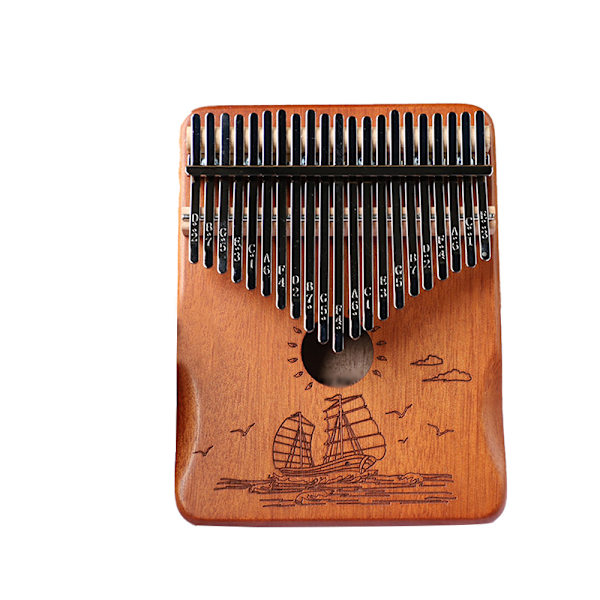 Kalimba tum piano, bärbar 21 tangenter Mbira finger piano med